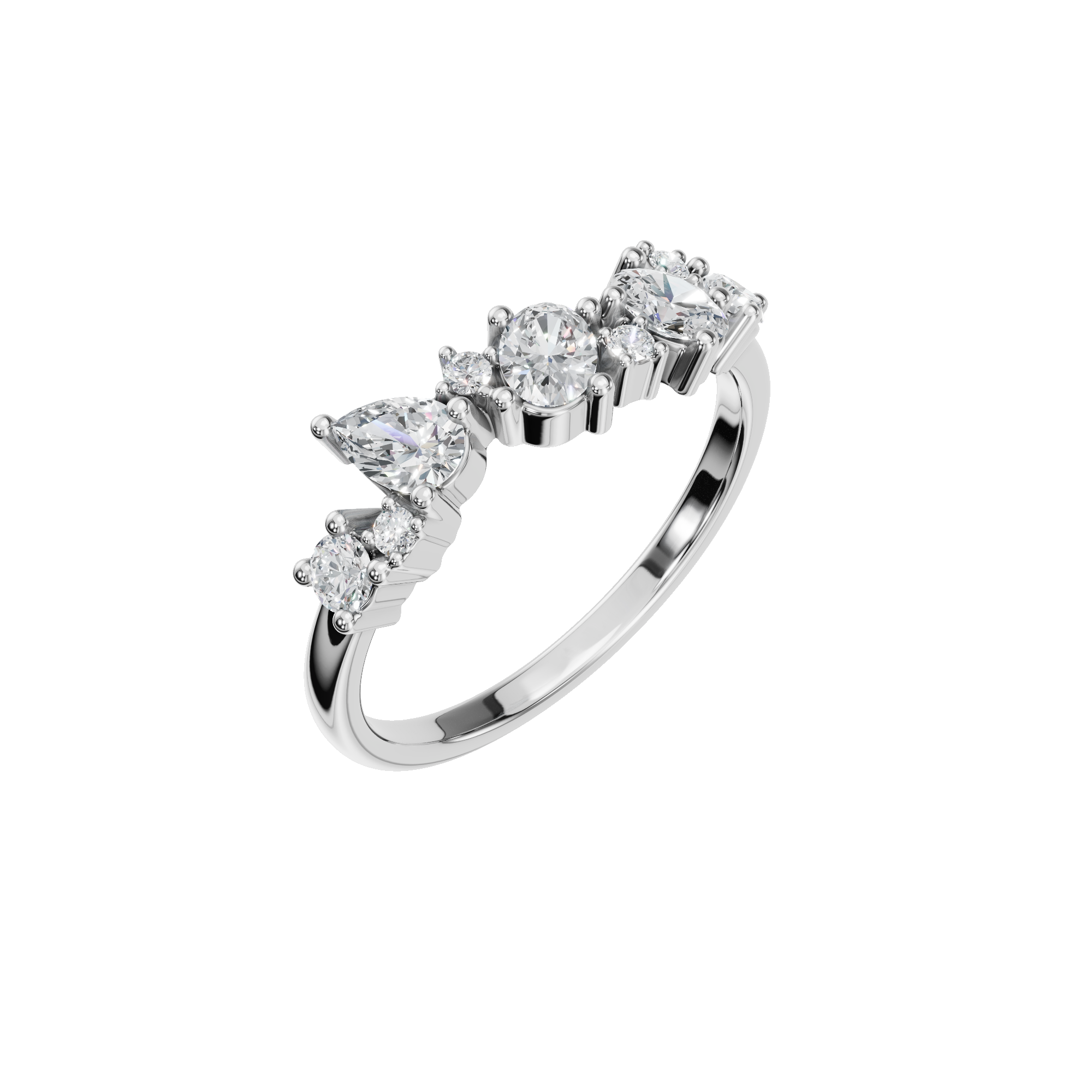 MULTI-SHAPE WEDDING BAND