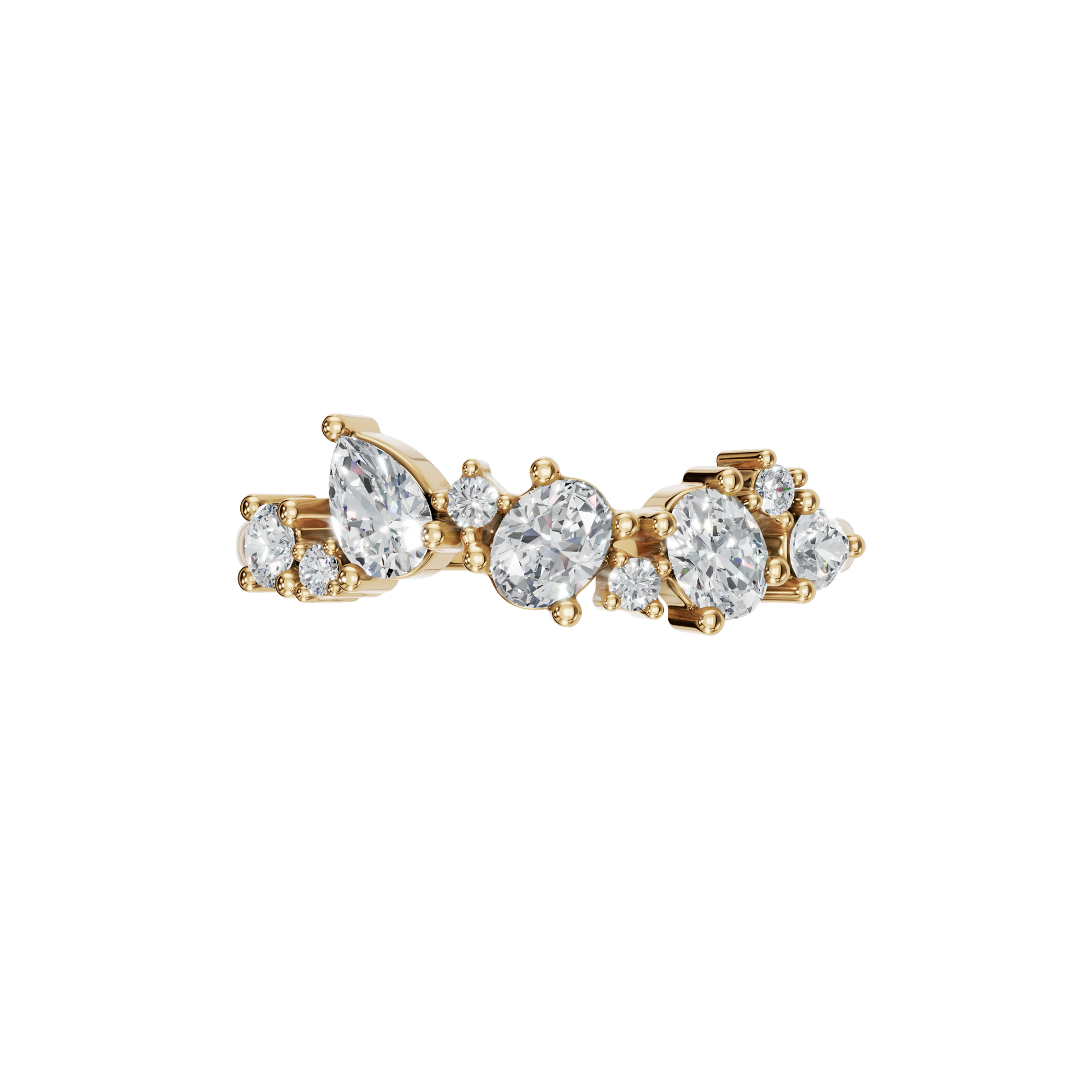 MULTI-SHAPE WEDDING BAND - M&D Signature Jewels