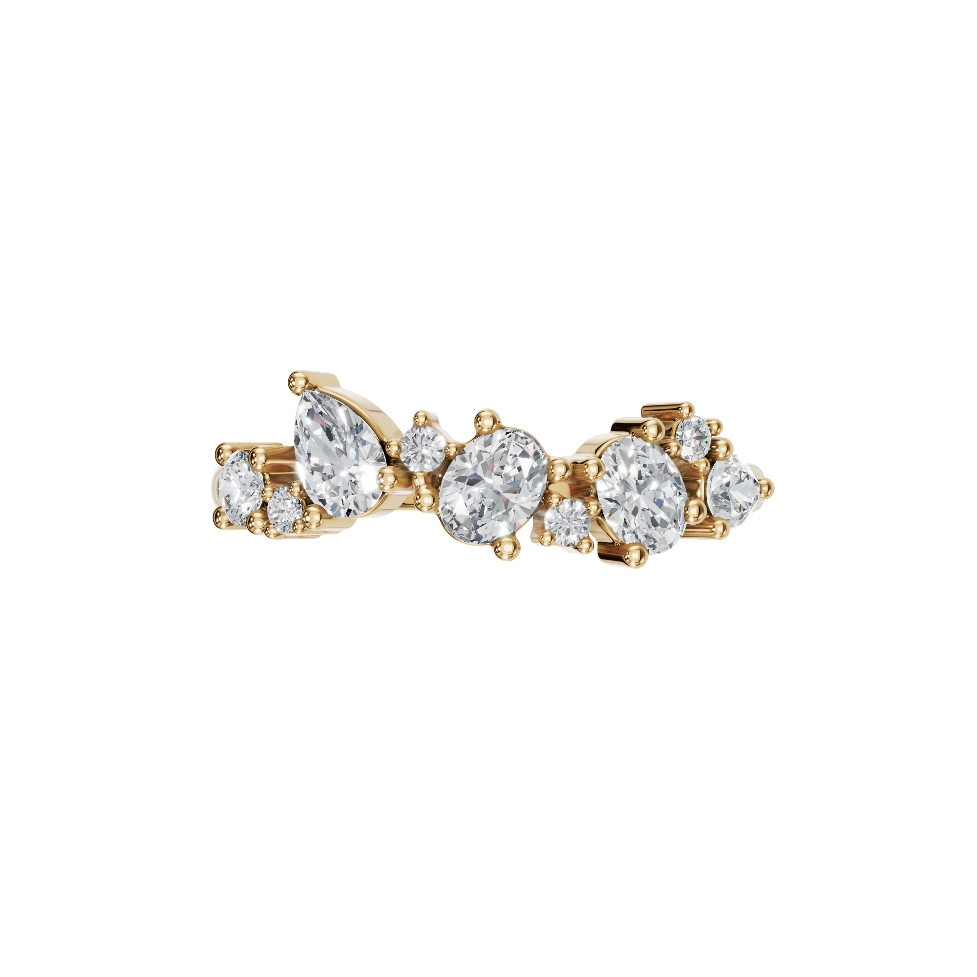 MULTI-SHAPE WEDDING BAND