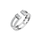 BAGUETTE PAVE STACKABLE WEDDING RING