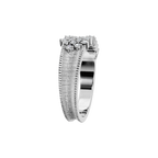 ROUND OPEN MILGRAIN WEDDING BAND
