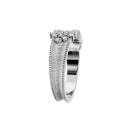 ROUND OPEN MILGRAIN WEDDING BAND - M&D Signature Jewels