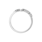 ROUND OPEN MILGRAIN WEDDING BAND