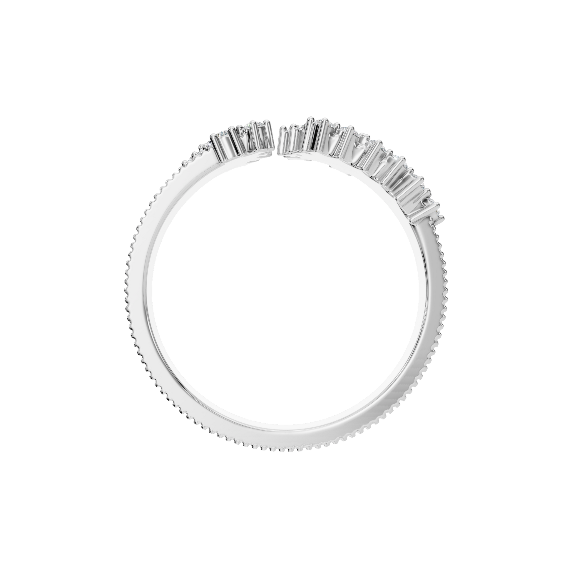 ROUND OPEN MILGRAIN WEDDING BAND - M&D Signature Jewels