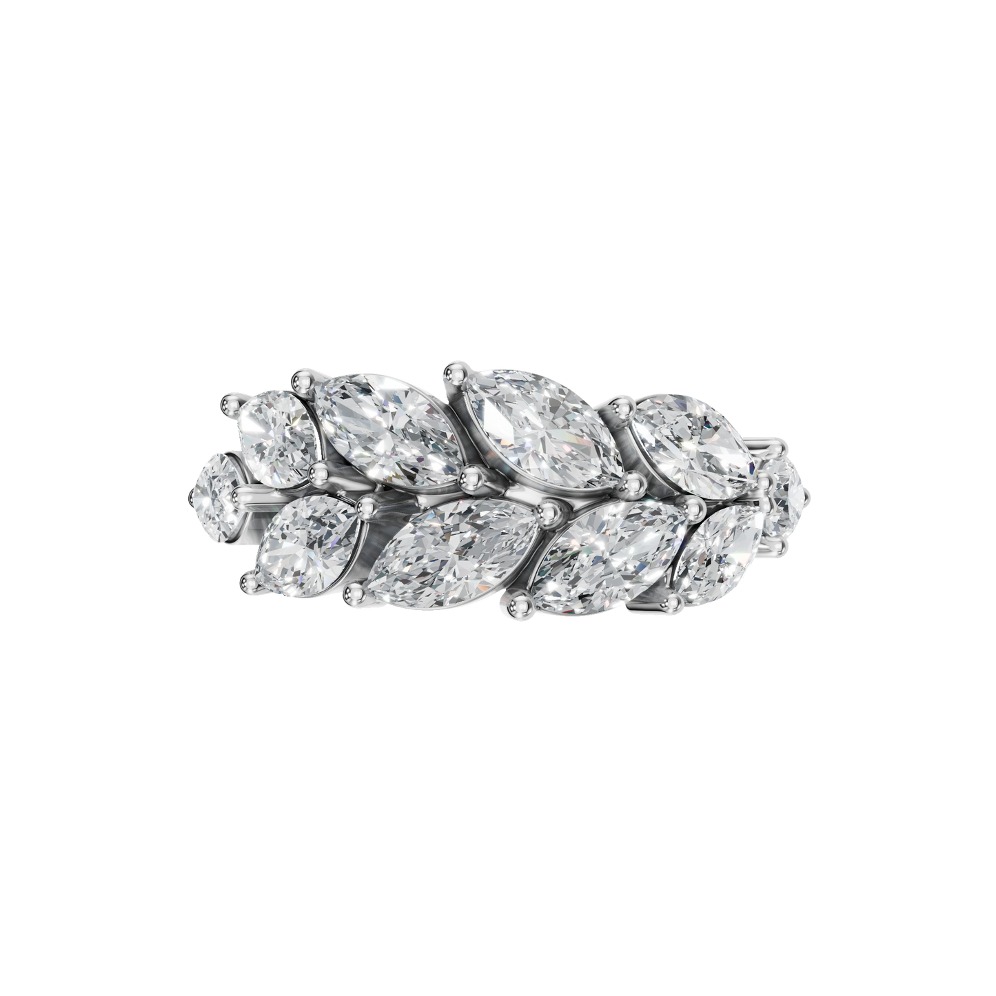 MARQUISE WEDDING WEDDING BAND - M&D Signature Jewels