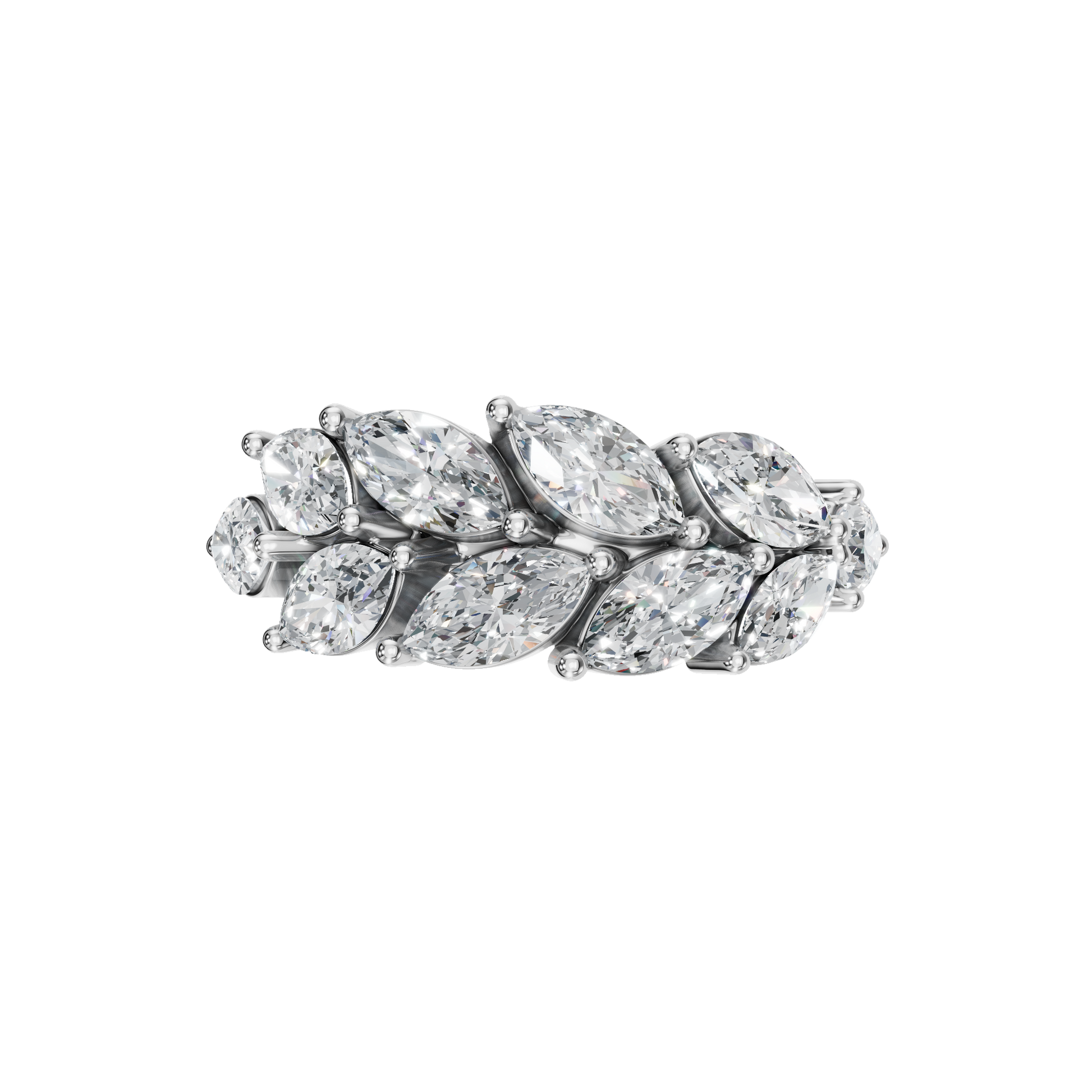MARQUISE WEDDING WEDDING BAND - M&D Signature Jewels
