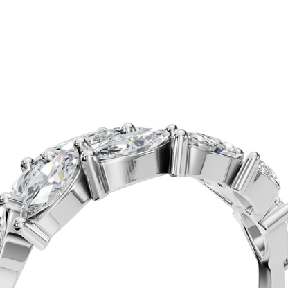 MARQUISE WEDDING WEDDING BAND - M&D Signature Jewels