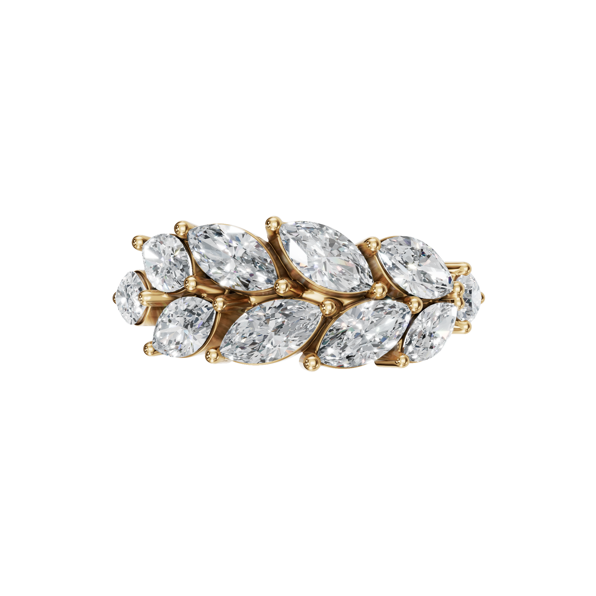 MARQUISE WEDDING WEDDING BAND - M&D Signature Jewels
