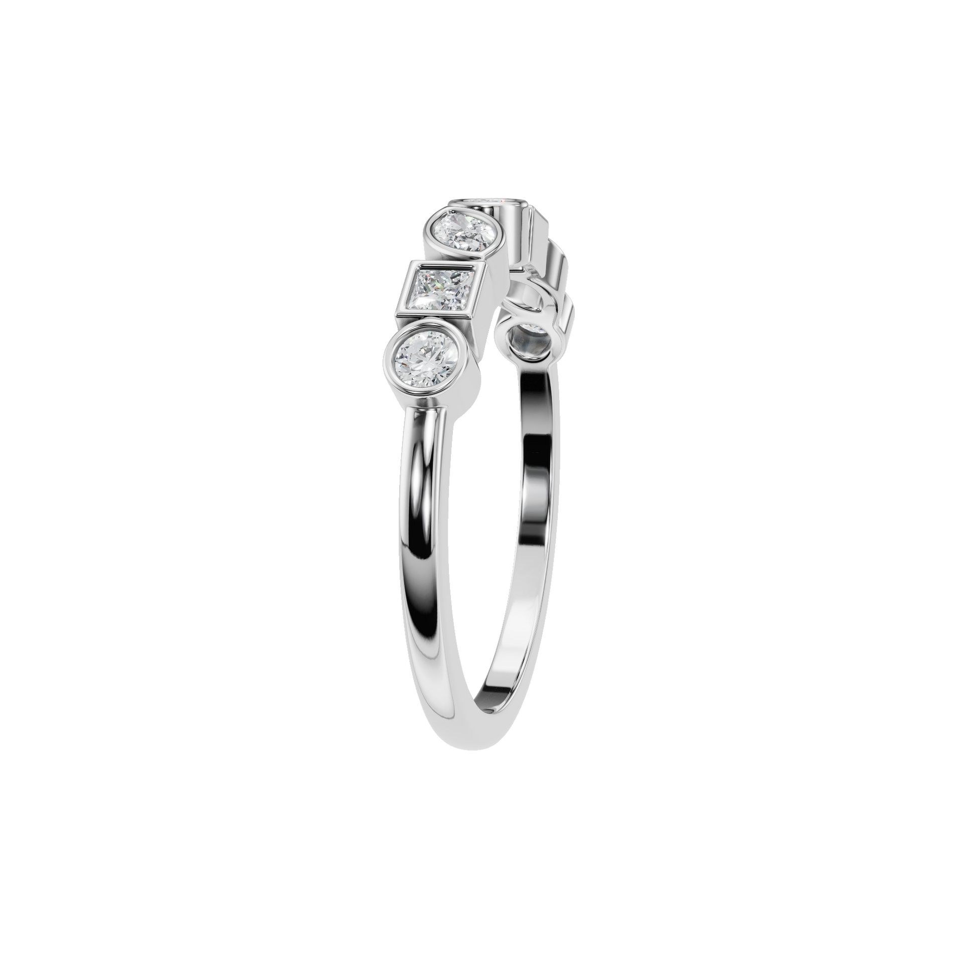 MULTI-SHAPE BEZEL HALF ETERNITY - M&D Signature Jewels