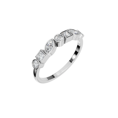 MULTI-SHAPE BEZEL HALF ETERNITY - M&D Signature Jewels