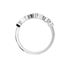 MULTISHAPE HALF ETERNITY WEDDING BAND