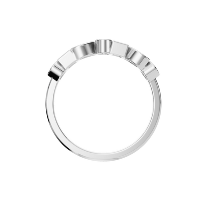 MULTISHAPE HALF ETERNITY WEDDING BAND - M&D Signature Jewels