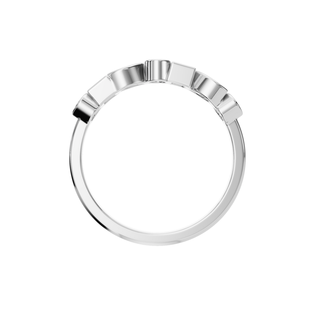 MULTI-SHAPE BEZEL HALF ETERNITY