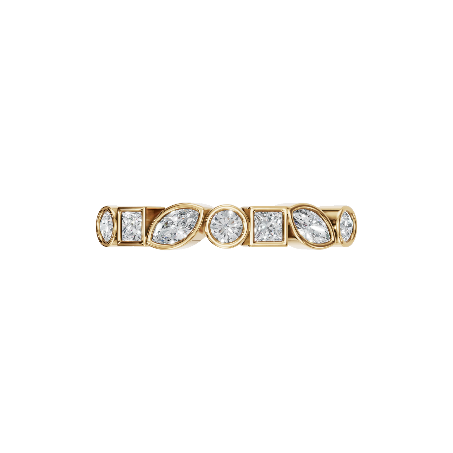 MULTI-SHAPE BEZEL HALF ETERNITY - M&D Signature Jewels