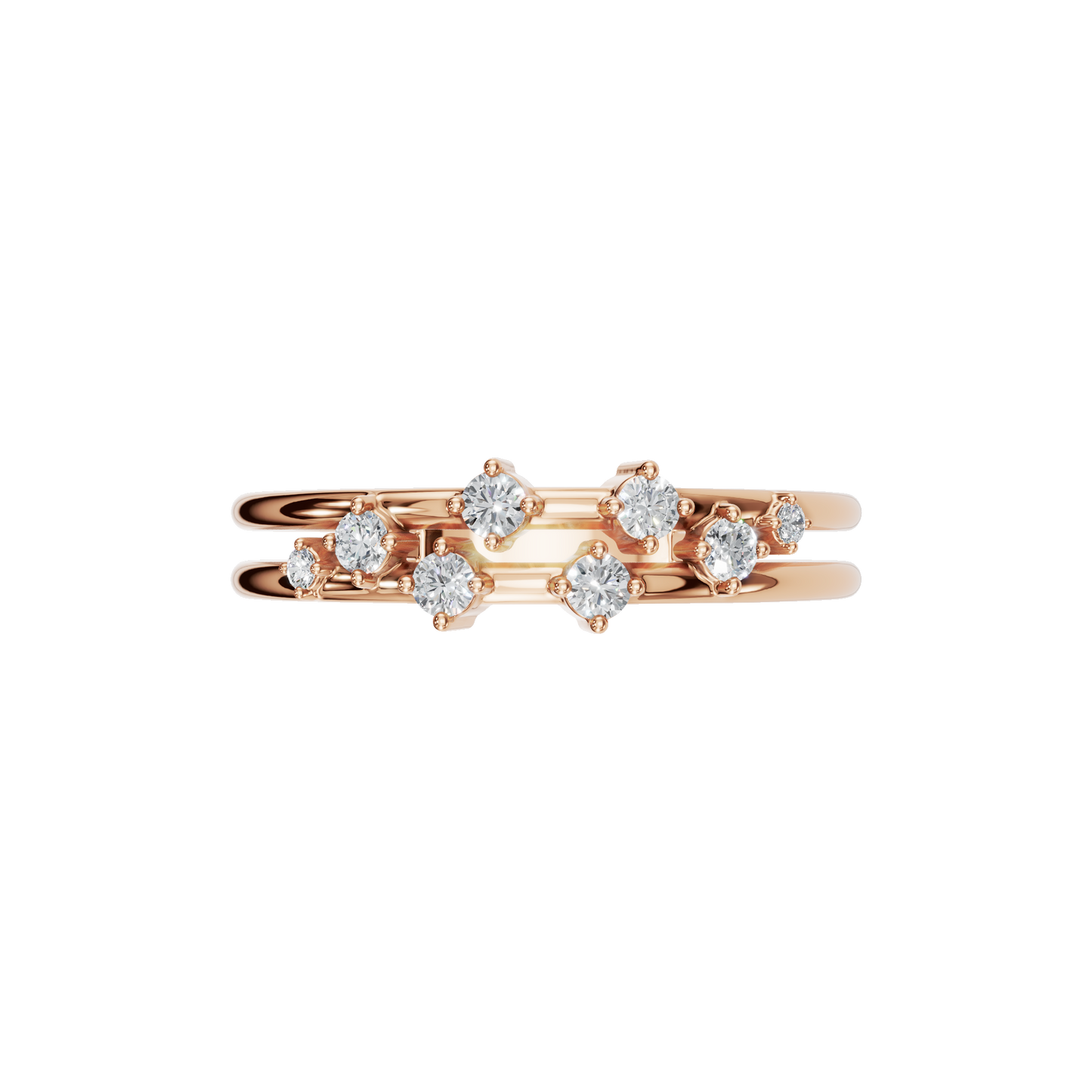 ROUND PAVE WEDDING BAND - M&D Signature Jewels