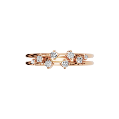 ROUND PAVE WEDDING BAND - M&D Signature Jewels