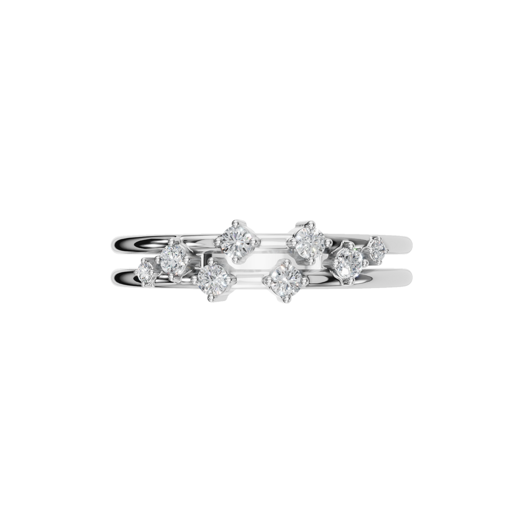 ROUND PAVE WEDDING BAND