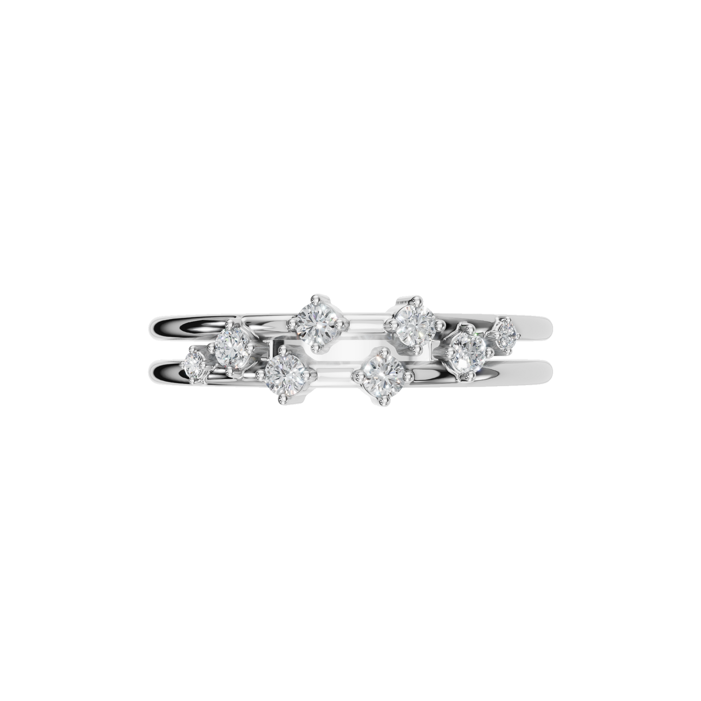 ROUND PAVE WEDDING BAND - M&D Signature Jewels