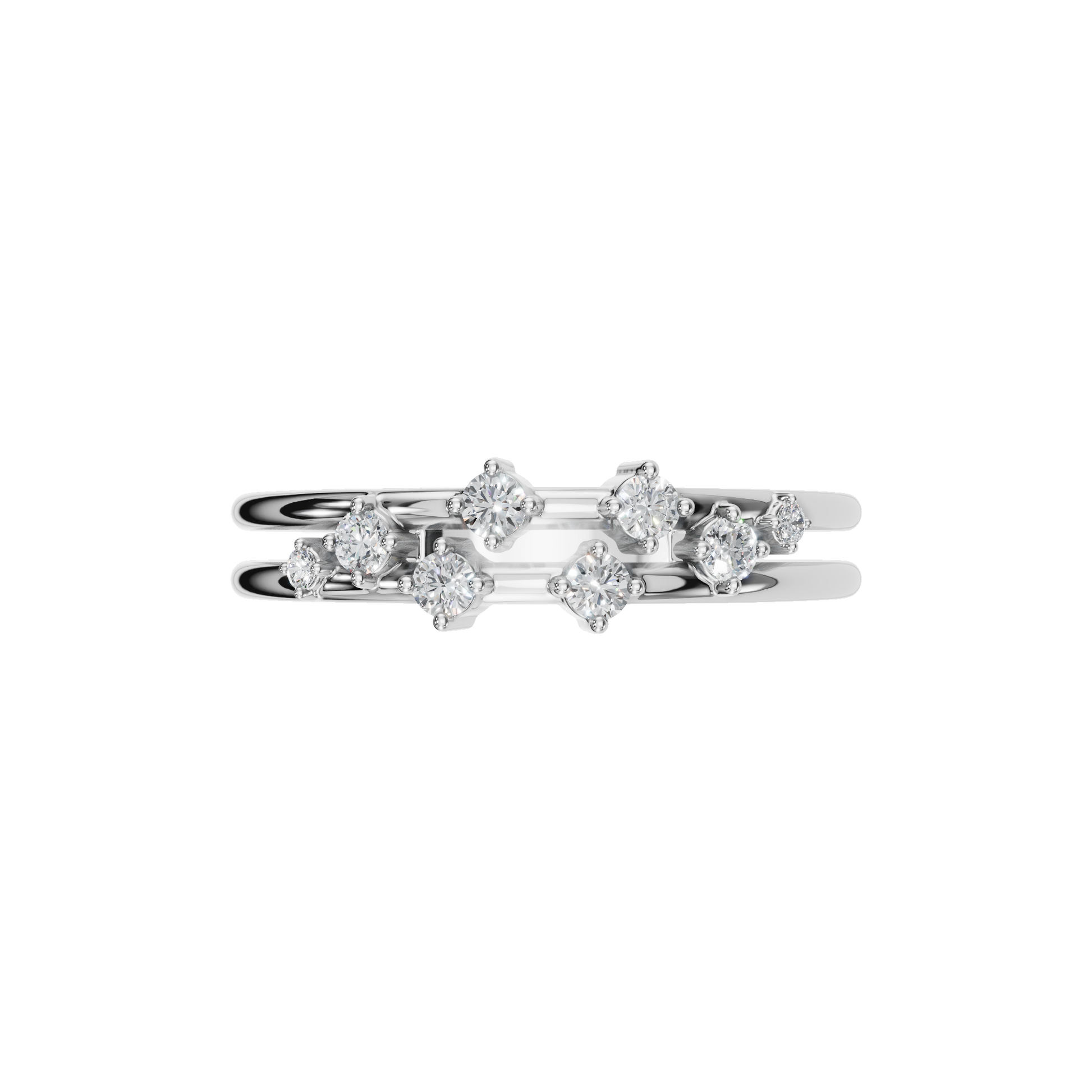 ROUND PAVE WEDDING BAND - M&D Signature Jewels