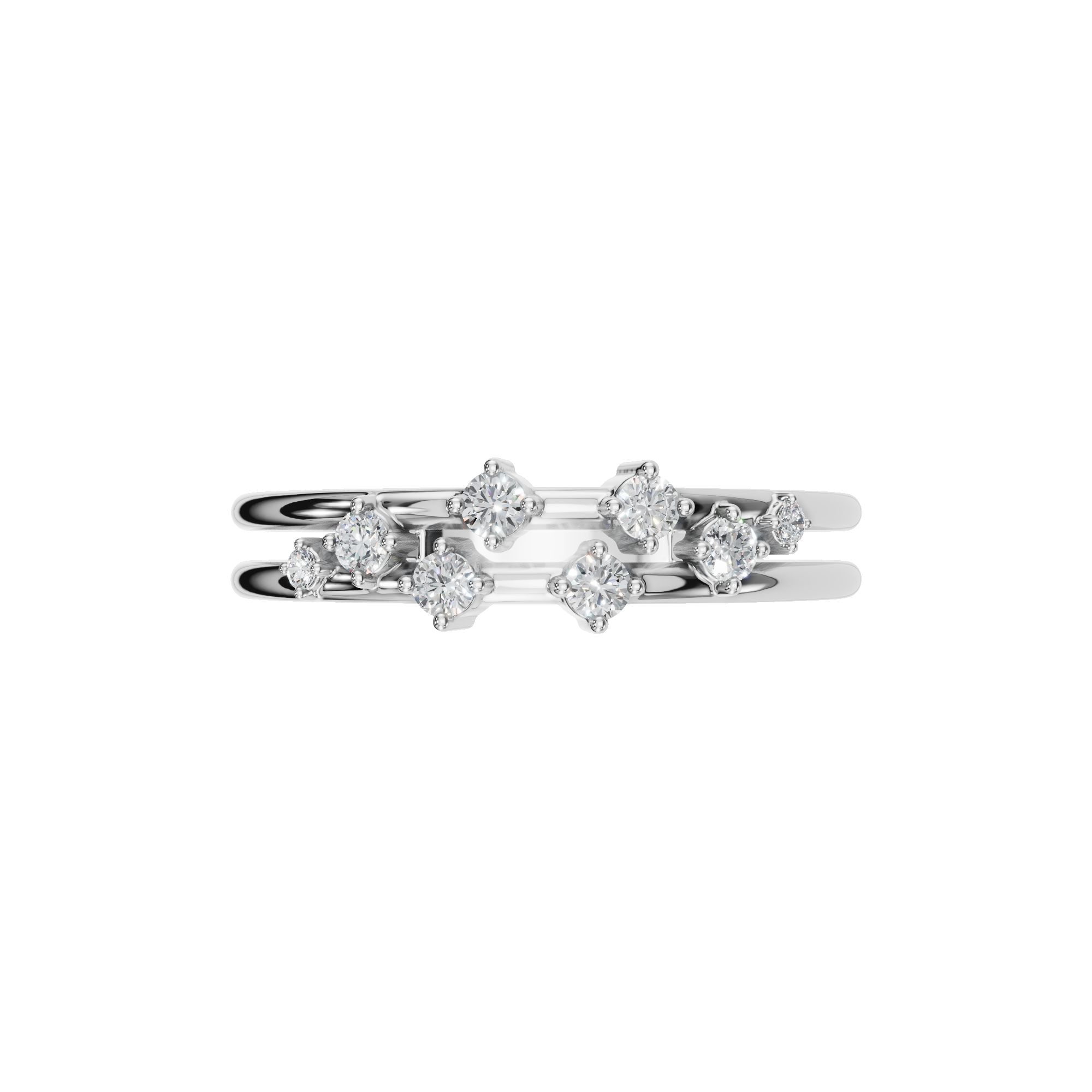 ROUND PAVE WEDDING BAND