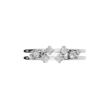 ROUND PAVE WEDDING BAND - M&D Signature Jewels