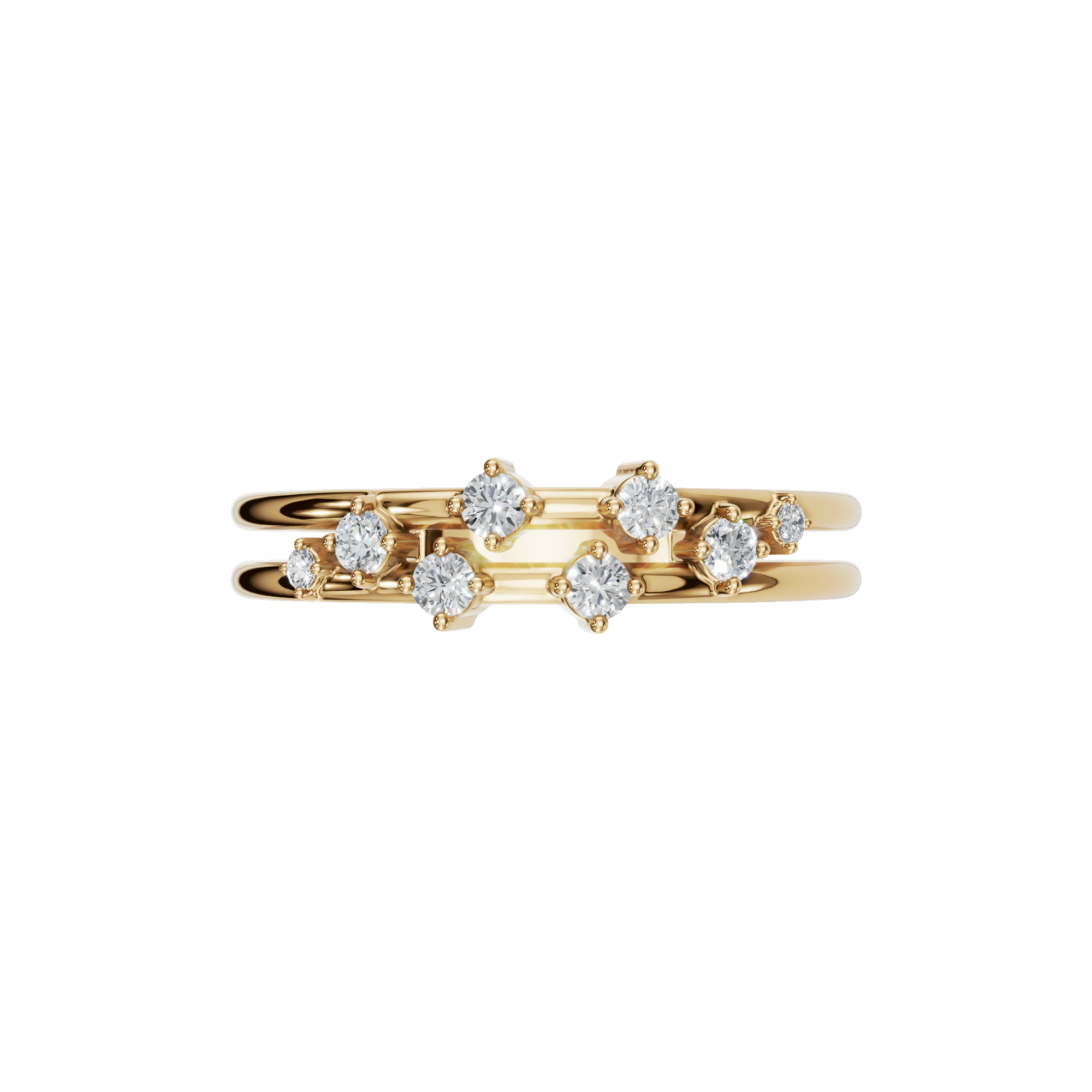 ROUND PAVE WEDDING BAND