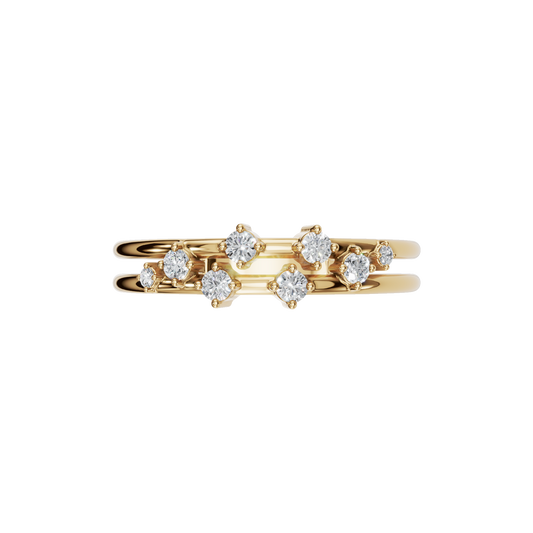 ROUND PAVE WEDDING BAND - M&D Signature Jewels