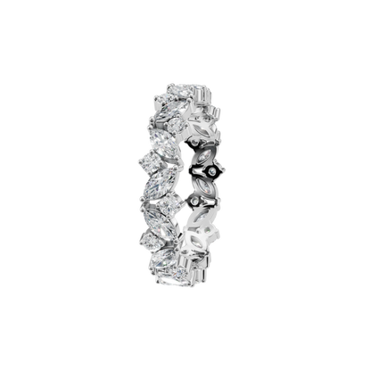 MARQUISE ROUND ETERNITY WEDDING BAND - M&D Signature Jewels