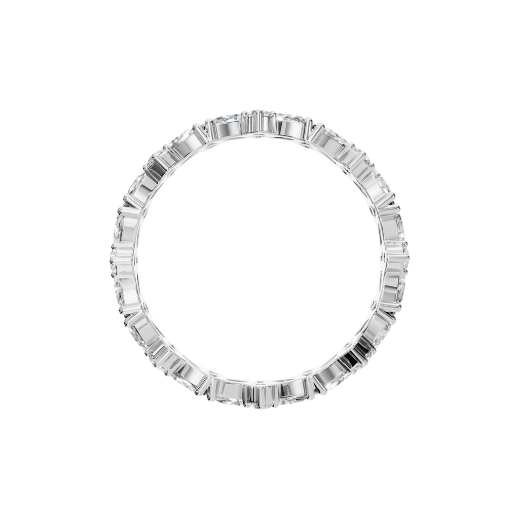MARQUISE ROUND ETERNITY WEDDING BAND