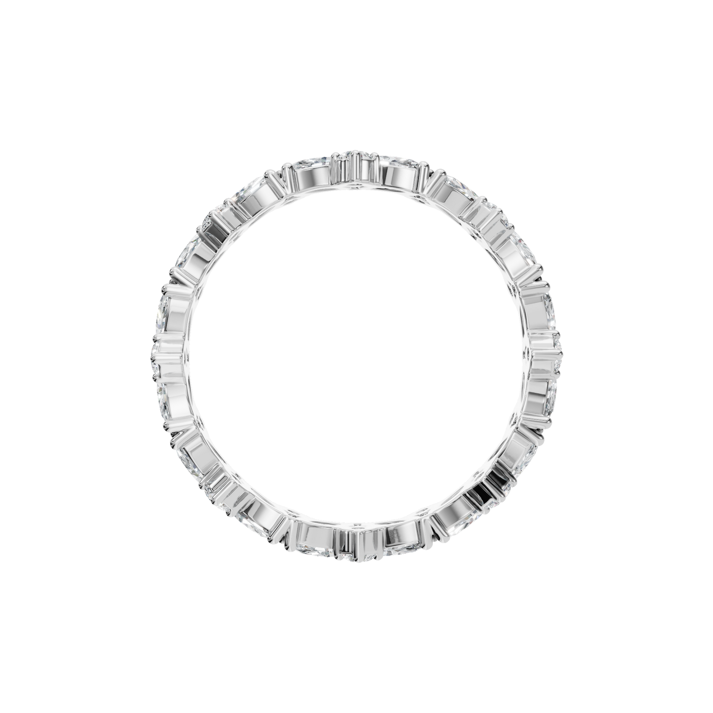 MARQUISE ROUND ETERNITY WEDDING BAND - M&D Signature Jewels
