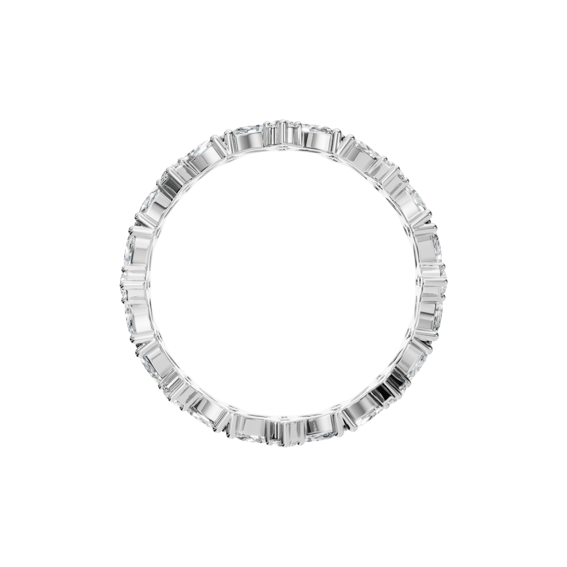 MARQUISE ROUND ETERNITY WEDDING BAND - M&D Signature Jewels