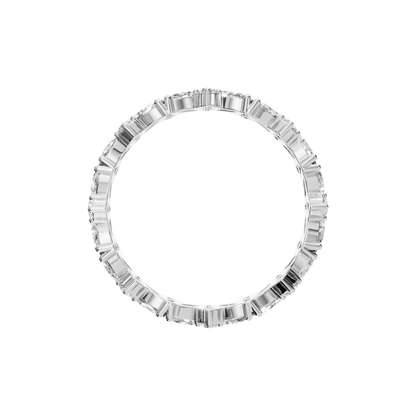 MARQUISE ROUND ETERNITY WEDDING BAND - M&D Signature Jewels