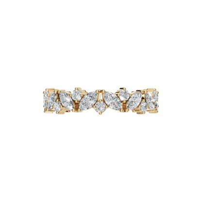 MARQUISE ROUND ETERNITY WEDDING BAND - M&D Signature Jewels