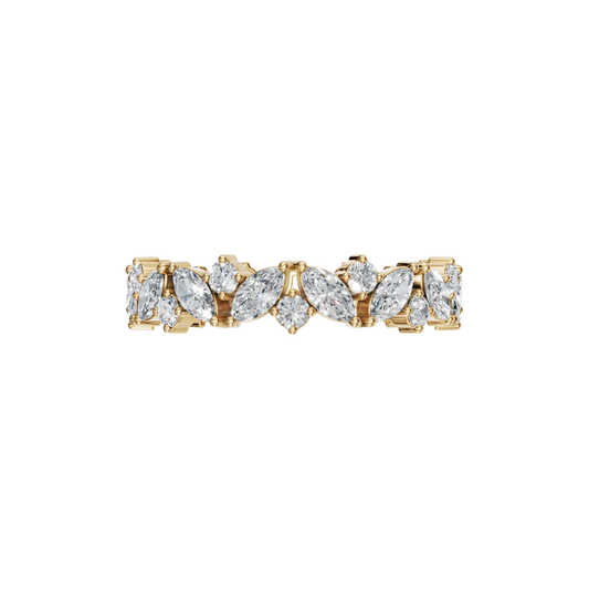 MARQUISE ROUND ETERNITY WEDDING BAND - M&D Signature Jewels
