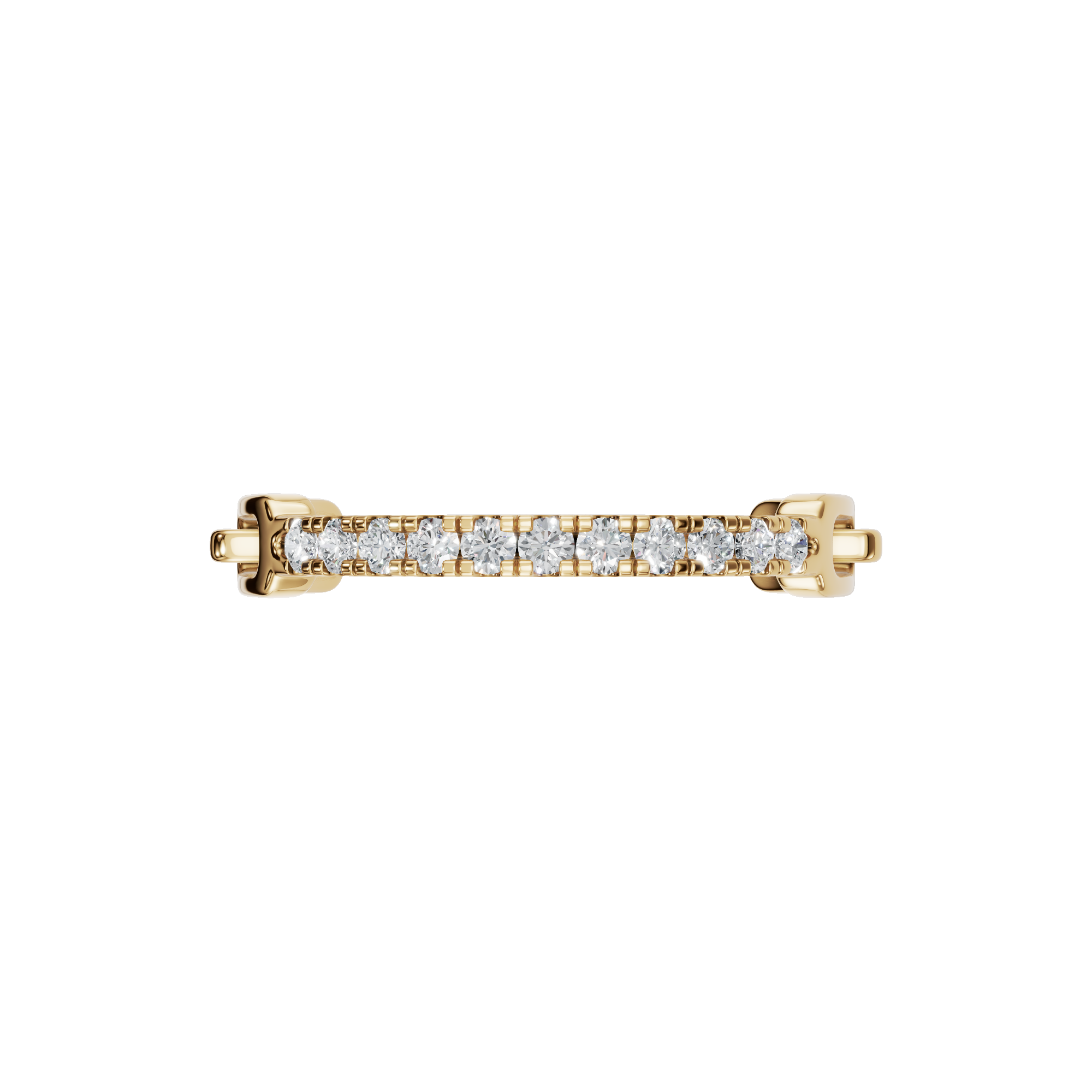 ROUND HALF ETERNITY WEDDING BAND