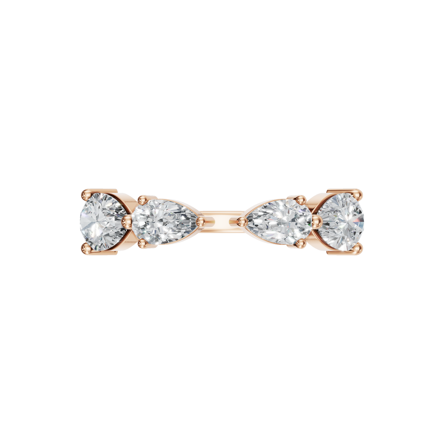 PEAR ROUND OPEN RING - M&D Signature Jewels