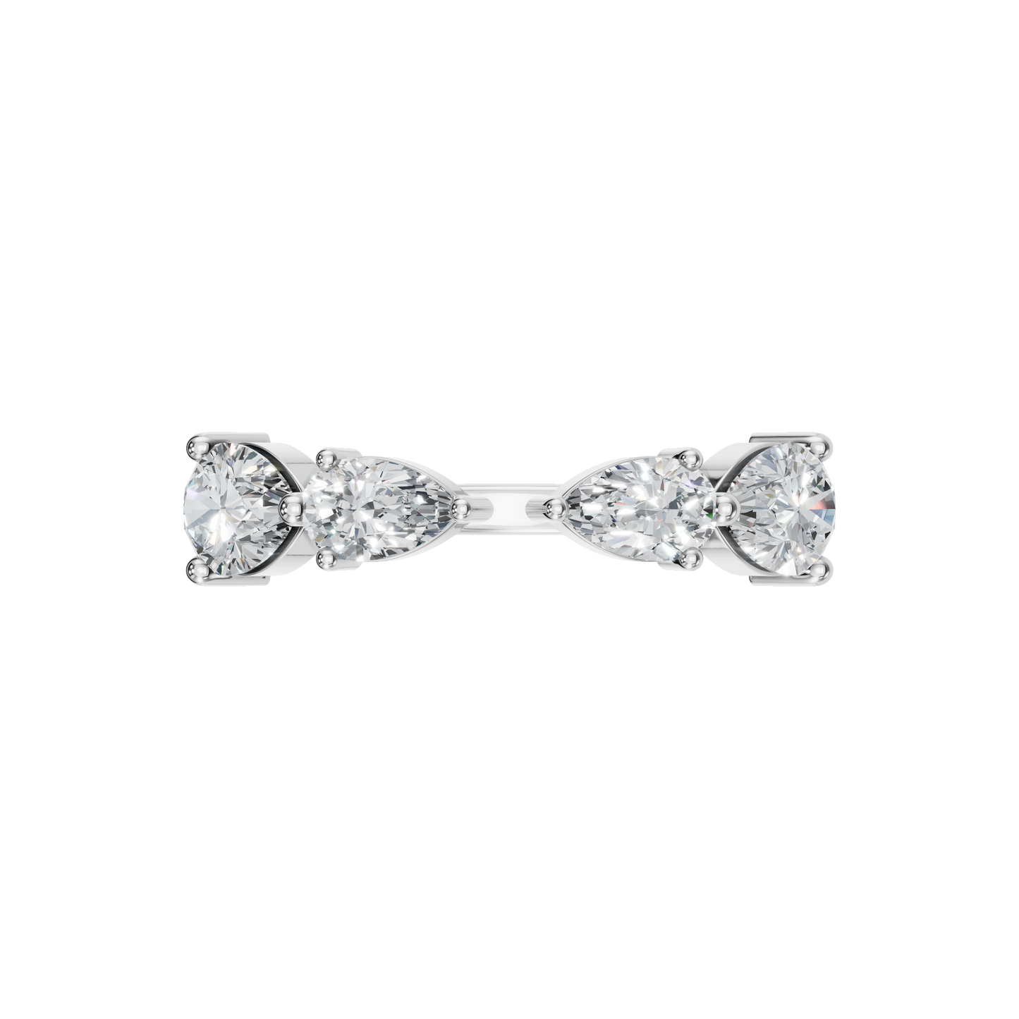 PEAR ROUND OPEN RING - M&D Signature Jewels