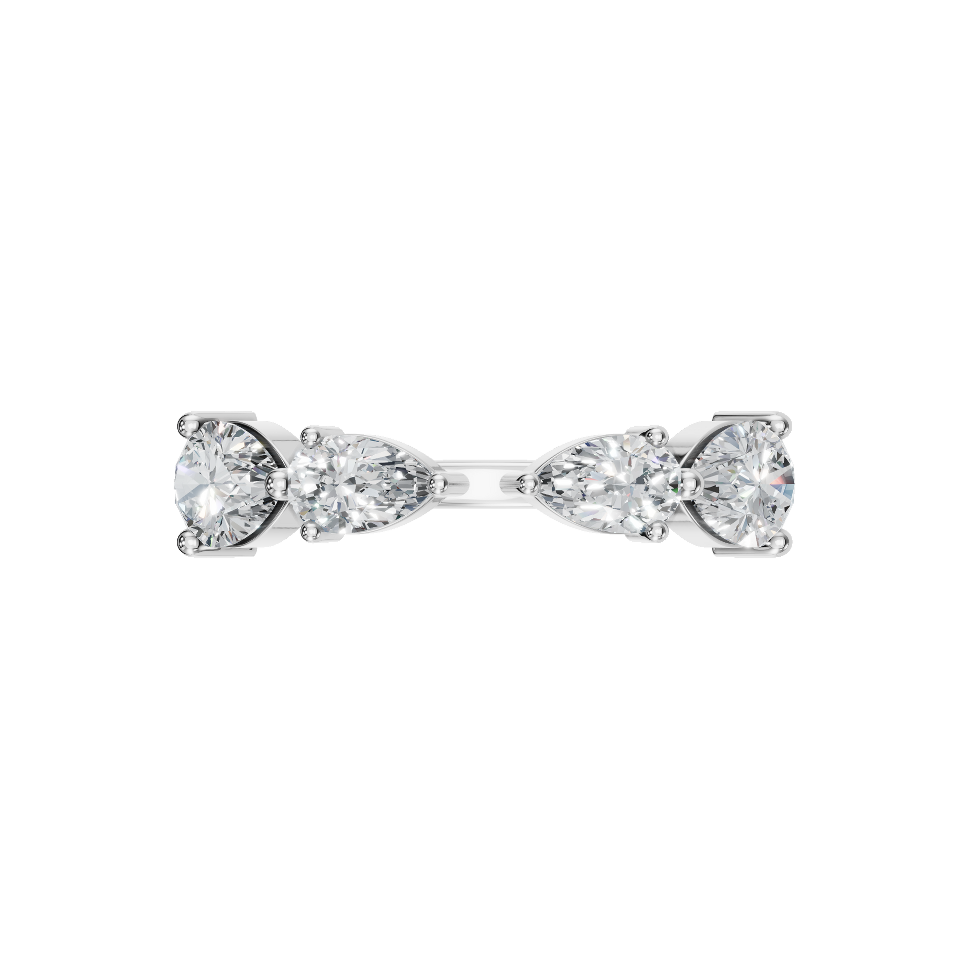 PEAR ROUND OPEN RING - M&D Signature Jewels