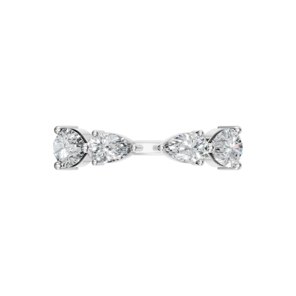 PEAR ROUND OPEN RING - M&D Signature Jewels