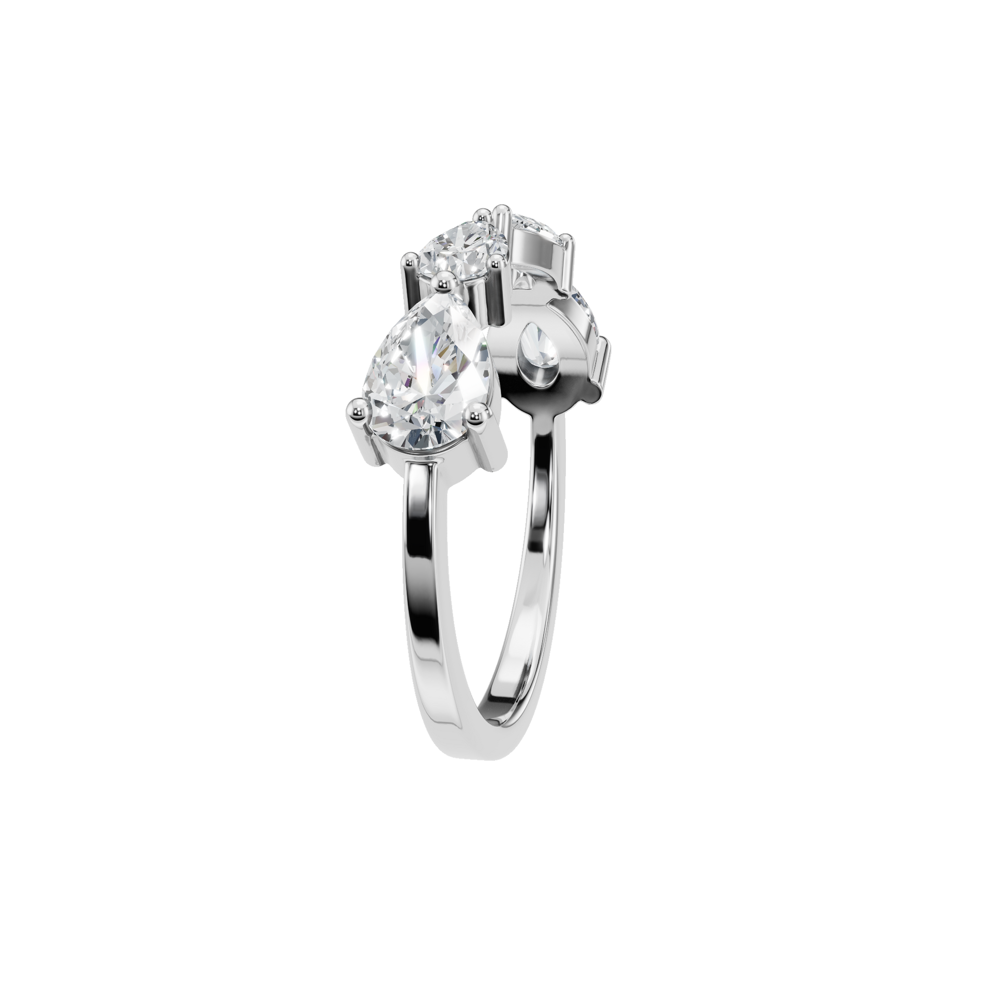 PEAR ROUND OPEN RING - M&D Signature Jewels