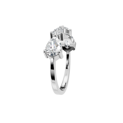 PEAR ROUND OPEN RING - M&D Signature Jewels