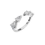 PEAR ROUND OPEN RING