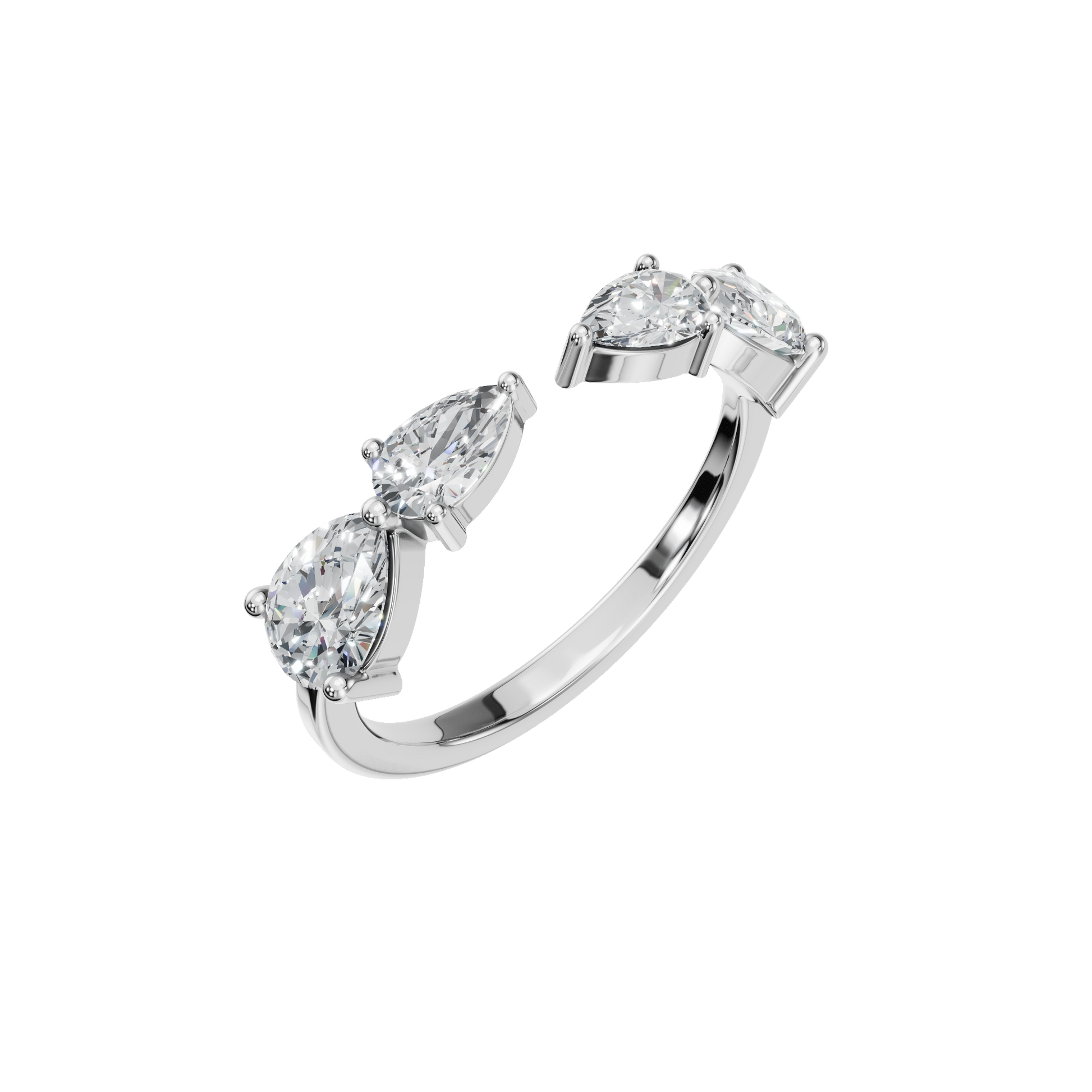 PEAR ROUND OPEN RING - M&D Signature Jewels