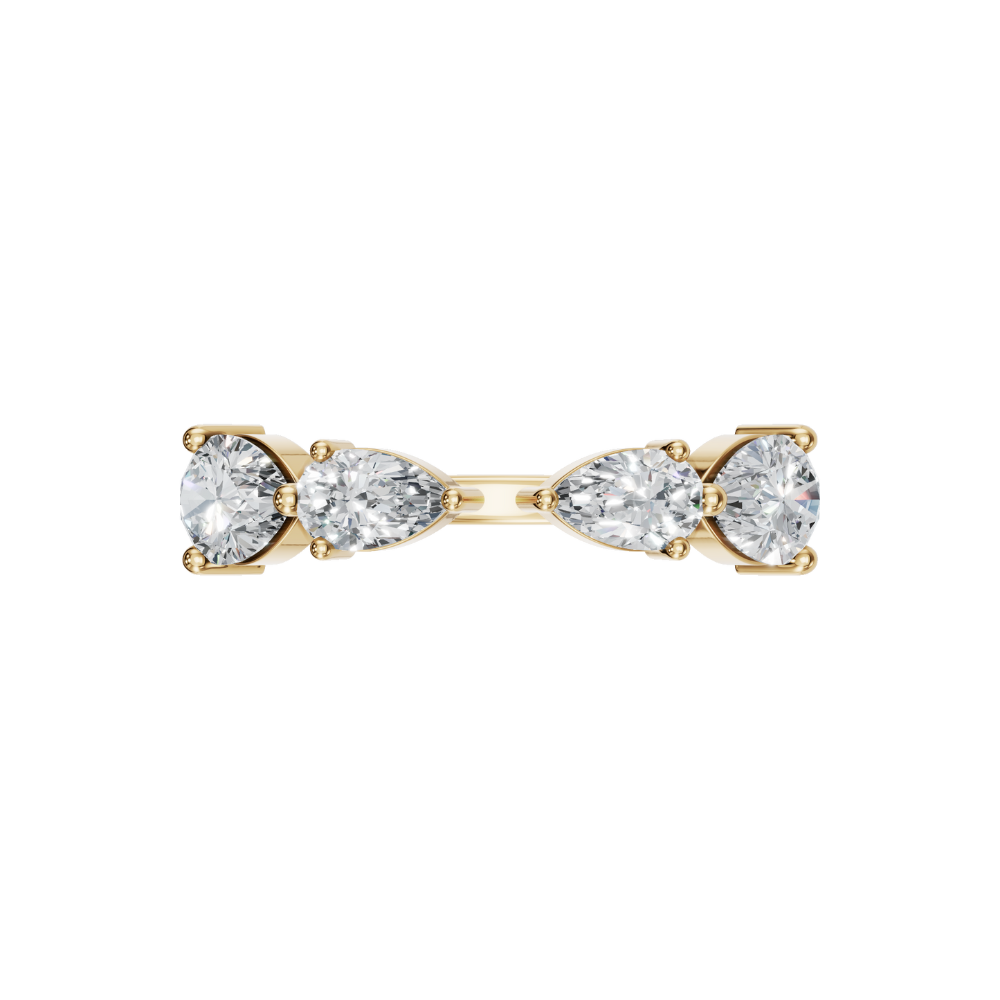 PEAR ROUND OPEN RING - M&D Signature Jewels