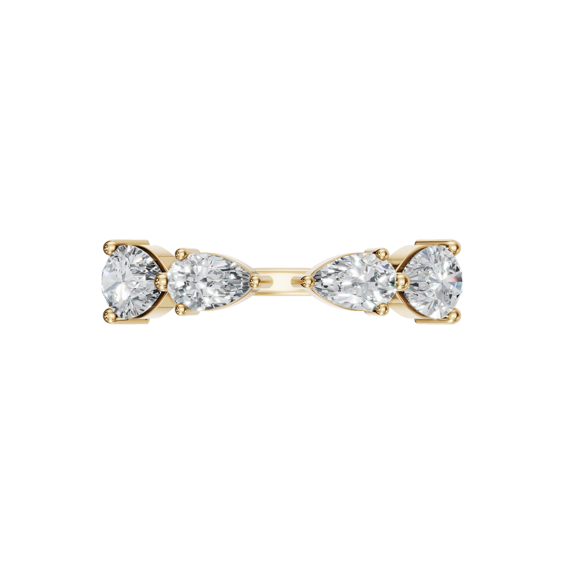 PEAR ROUND OPEN RING - M&D Signature Jewels