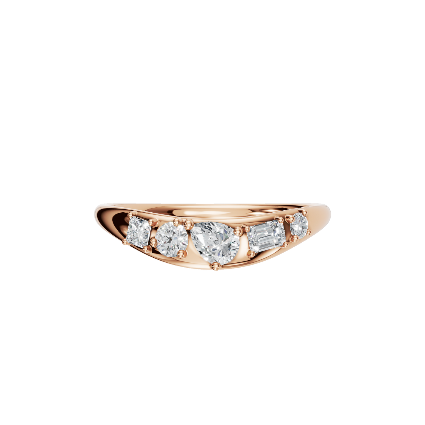 MULTI-SHAPE WEDDING BAND - M&D Signature Jewels