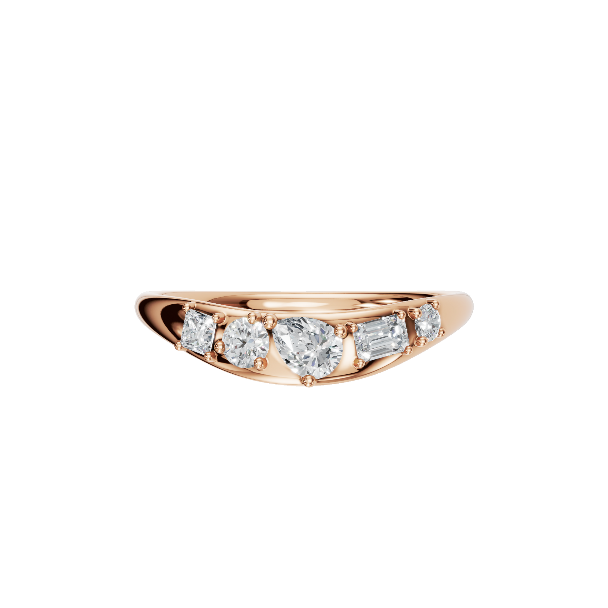 MULTI-SHAPE WEDDING BAND - M&D Signature Jewels