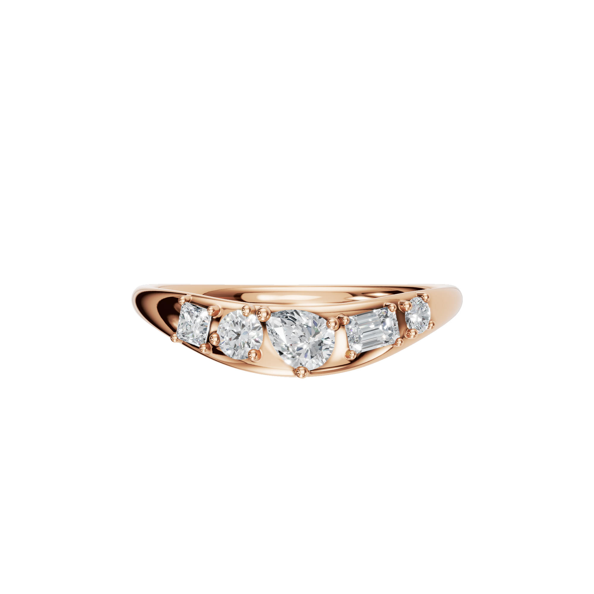 MULTI-SHAPE WEDDING BAND