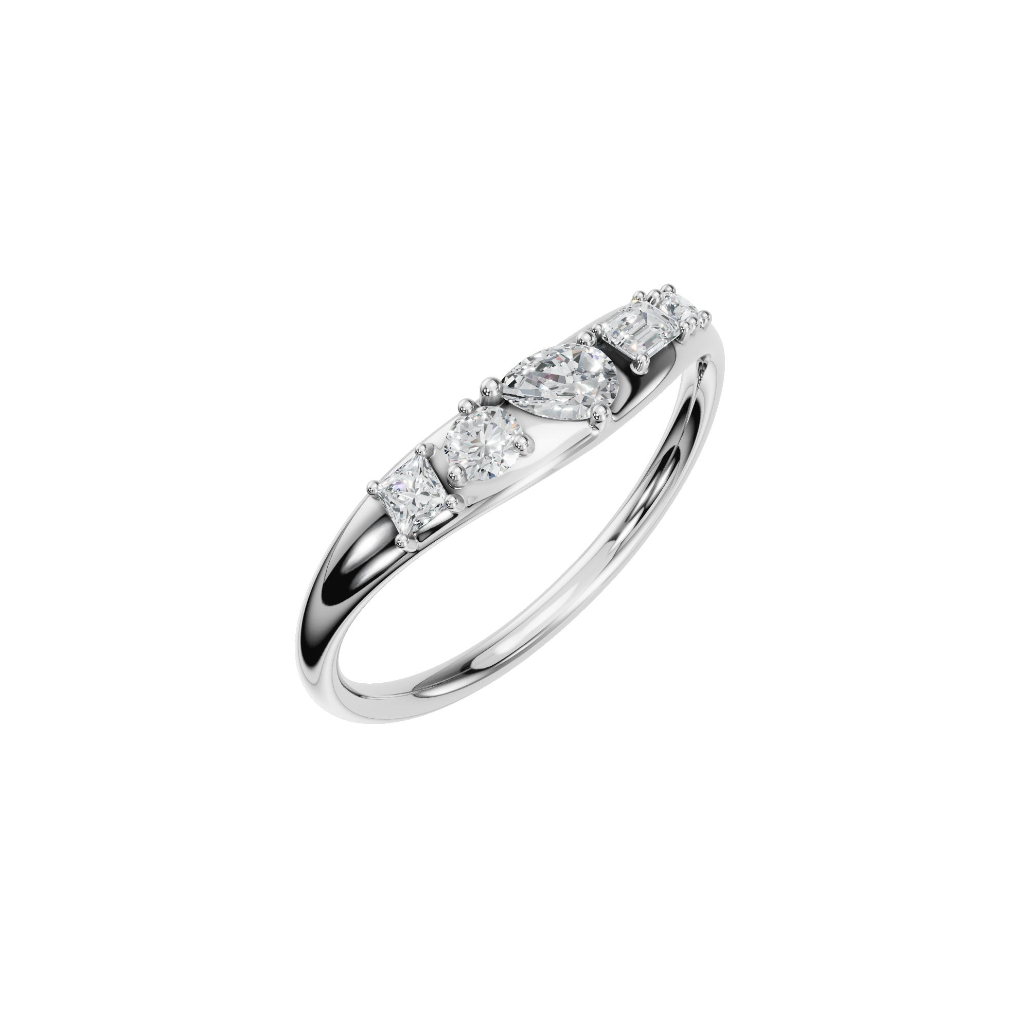 MULTI-SHAPE WEDDING BAND