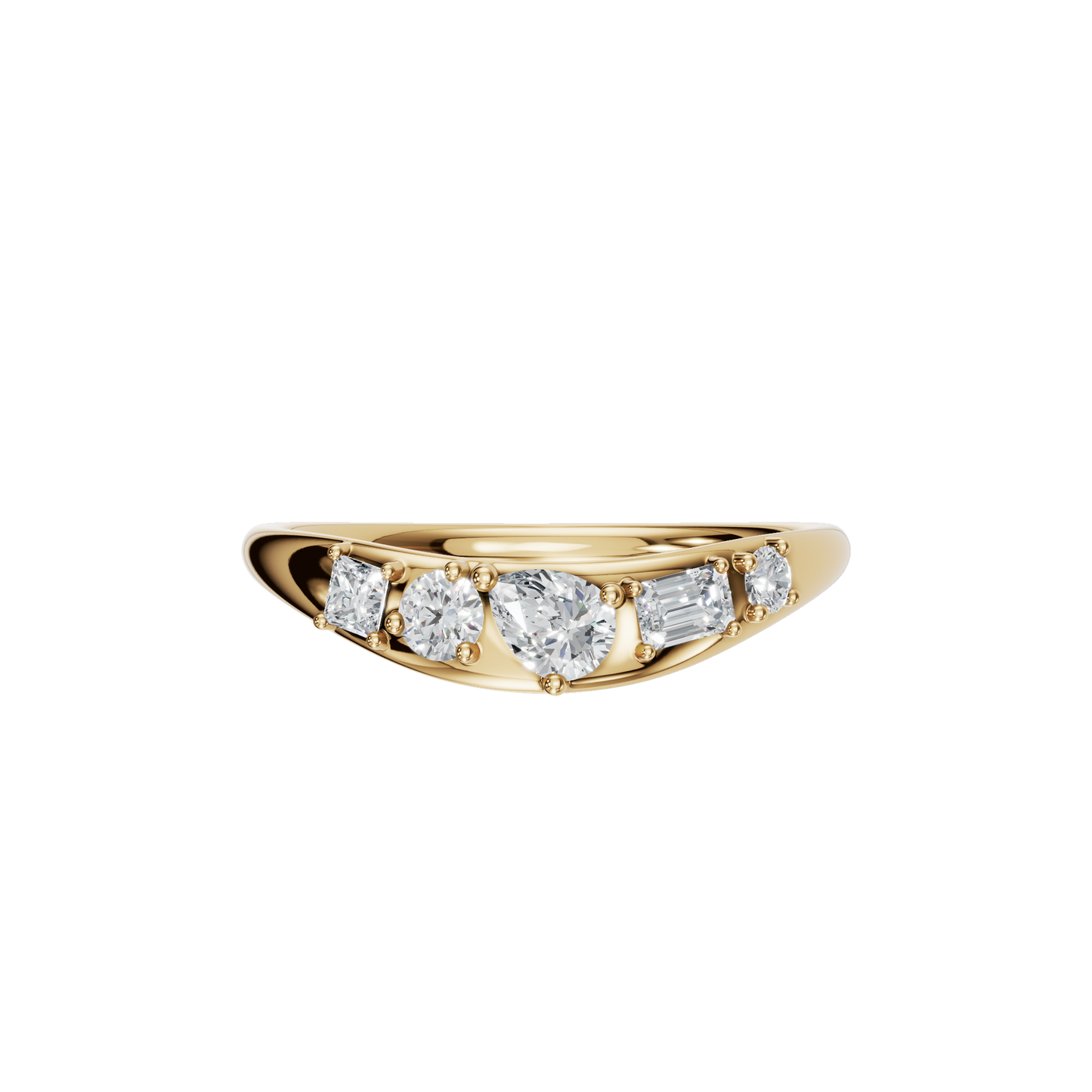 MULTI-SHAPE WEDDING BAND - M&D Signature Jewels